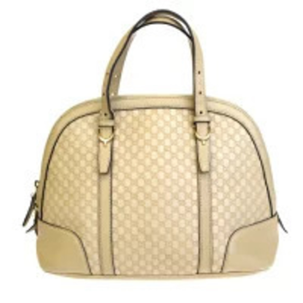 Gucci guccissima Nice Dome Satchel beige leather